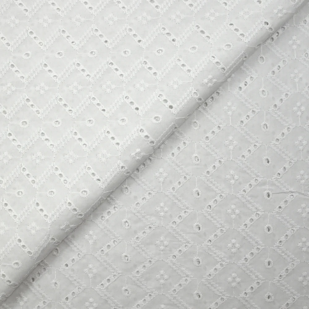 Broderie anglaise Tara blanc cassé - Image 5