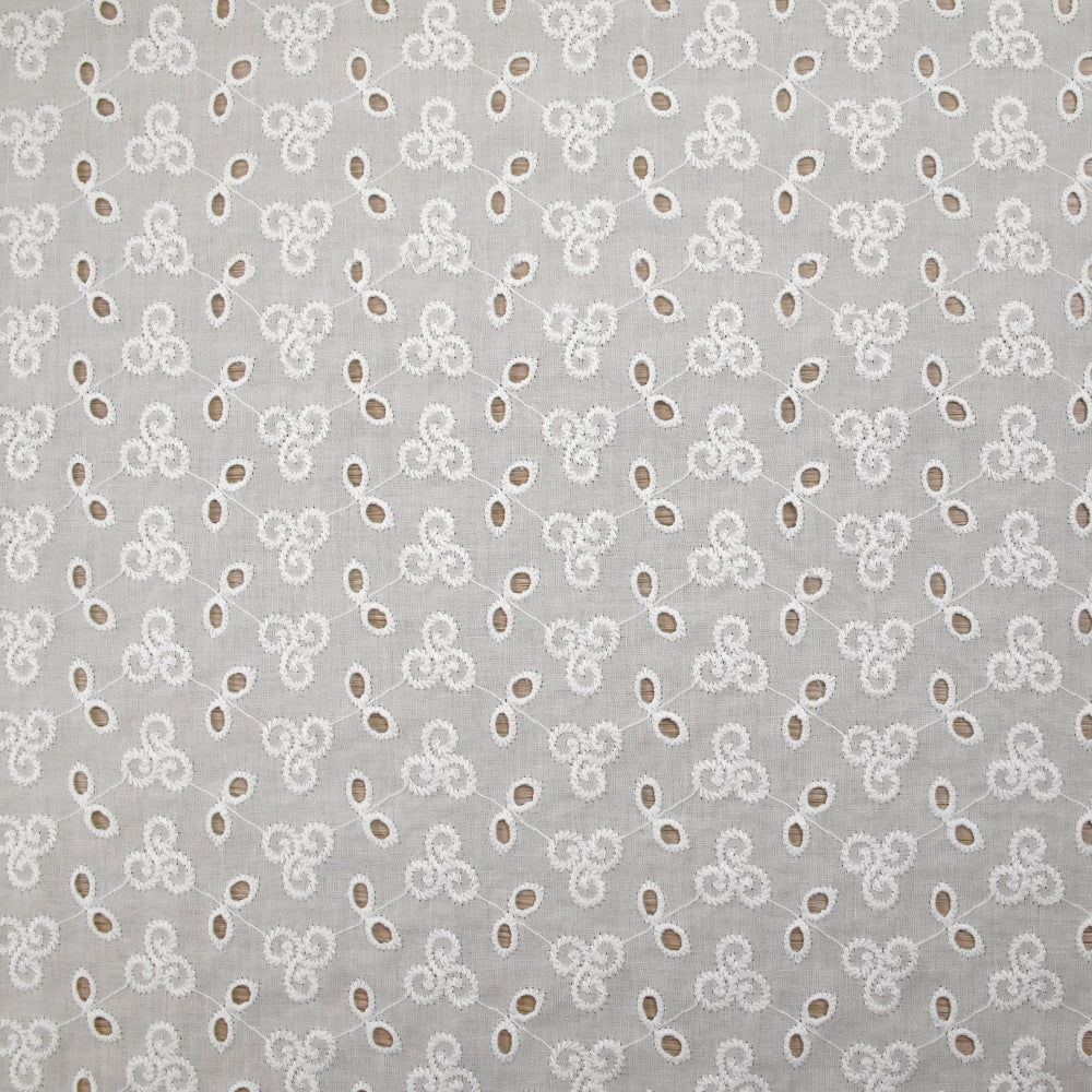 Broderie anglaise Zora blanc cassé