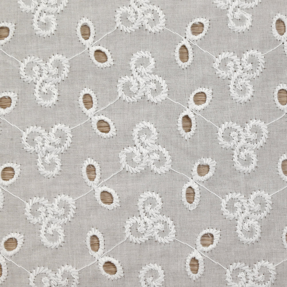 Broderie anglaise Zora blanc cassé - Image 4