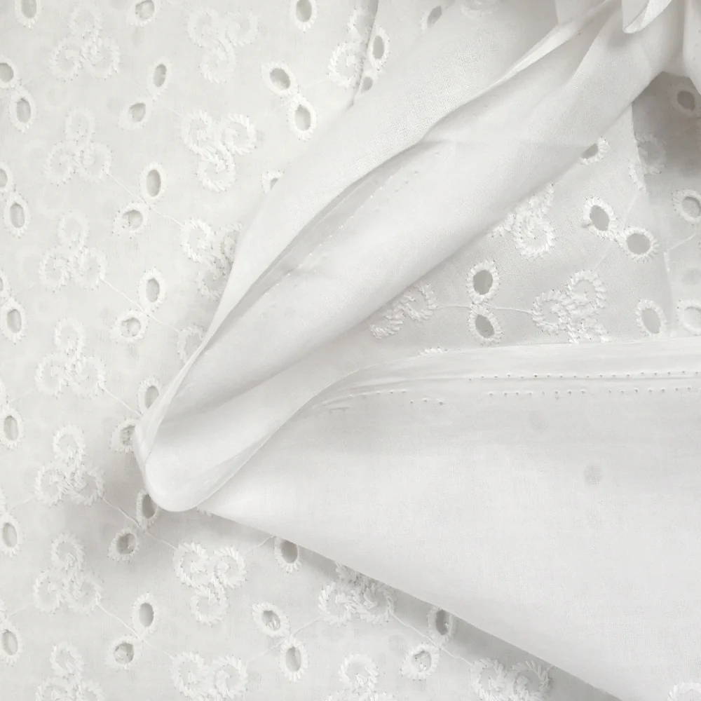 Broderie anglaise Zora blanc cassé - Image 6