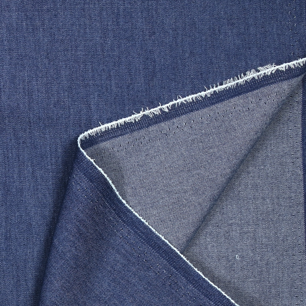 Chambray de polycoton bleu marine - Image 4