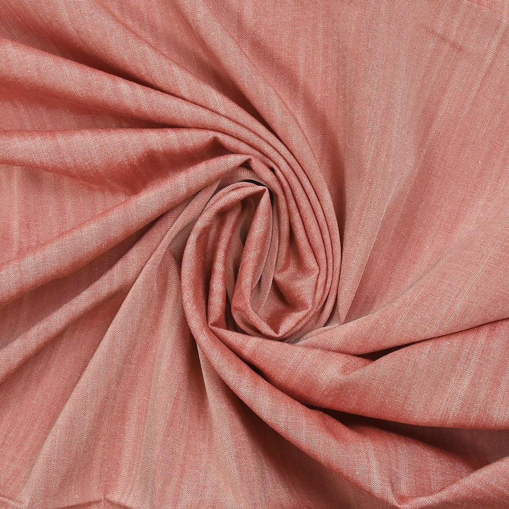Chambray de polyviscose flammé rouge - Image 2