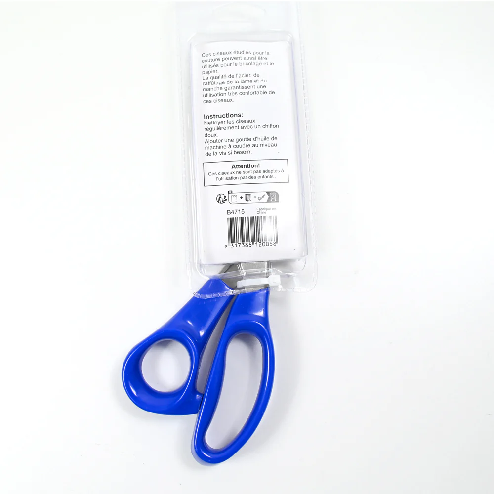 Ciseaux cranteurs 23.5 cm bleu - Image 4