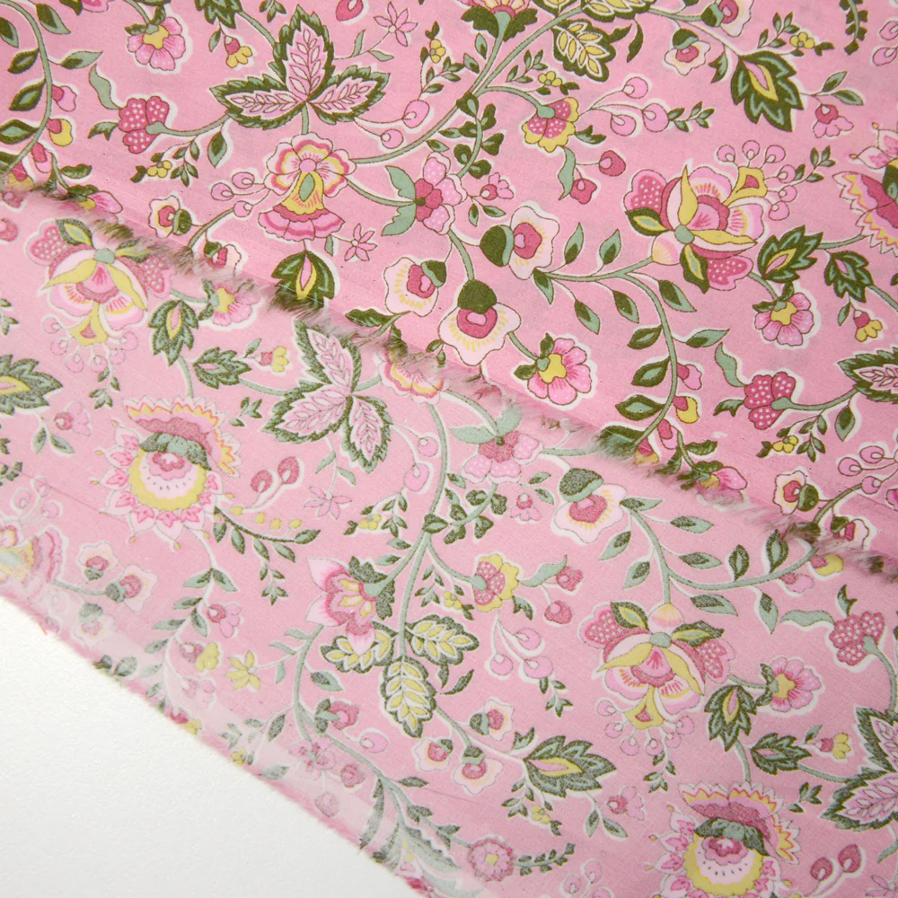Coton liberty ® Kazusa rose au mètre - Image 4