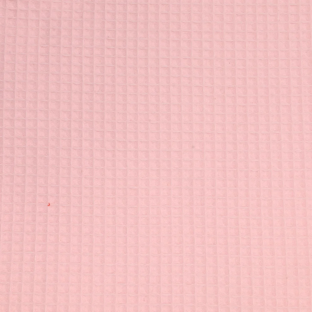 Coton 100% nid d'abeille rose dragée - Image 3