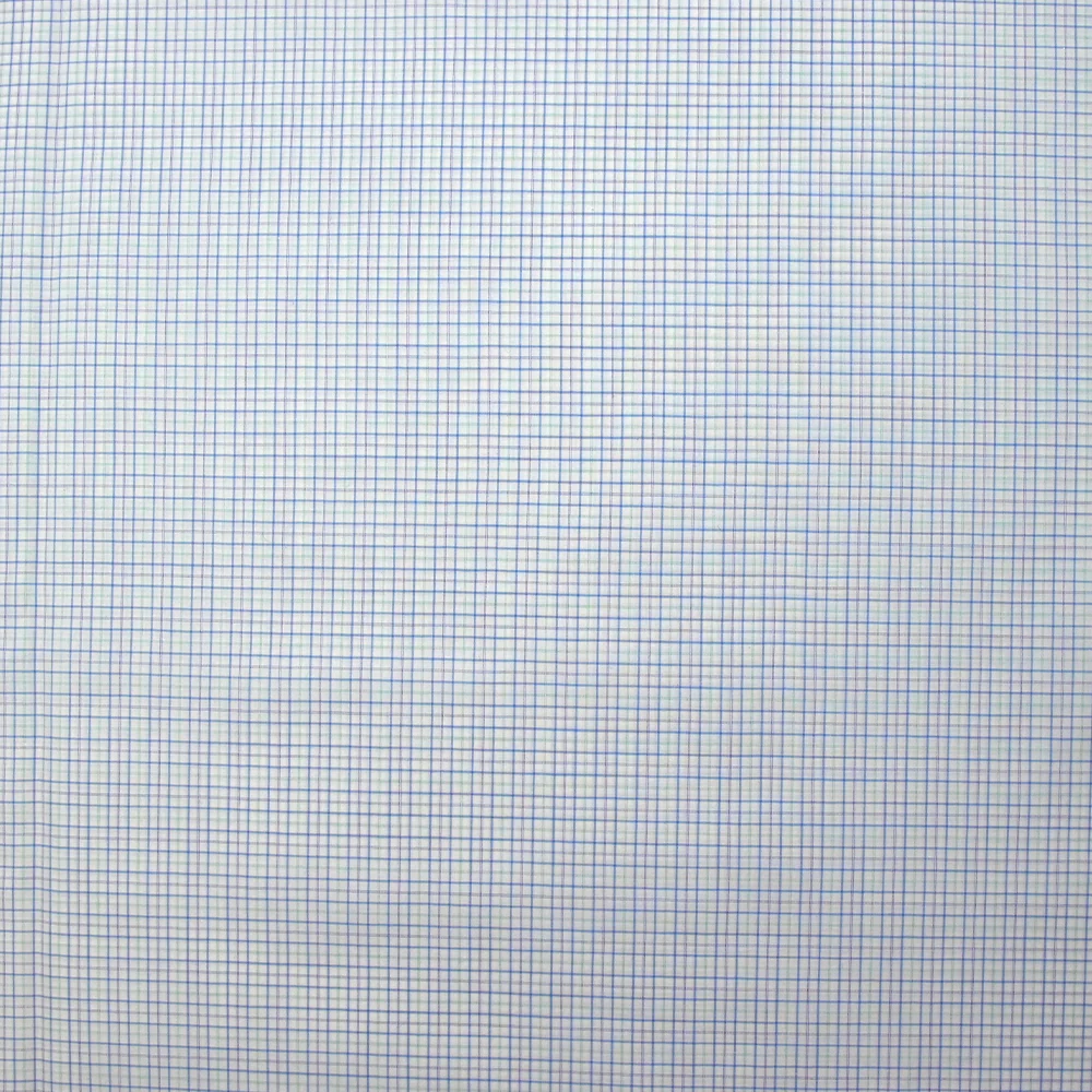 Coton chemise tissé-teint Mathias fond blanc - Image 4