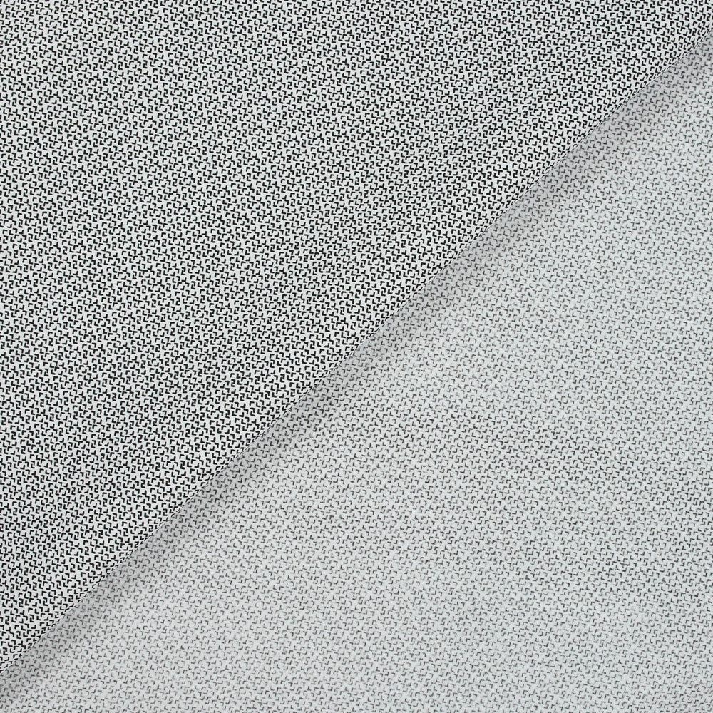 Coton imprimé flèche noir fond blanc - Image 6