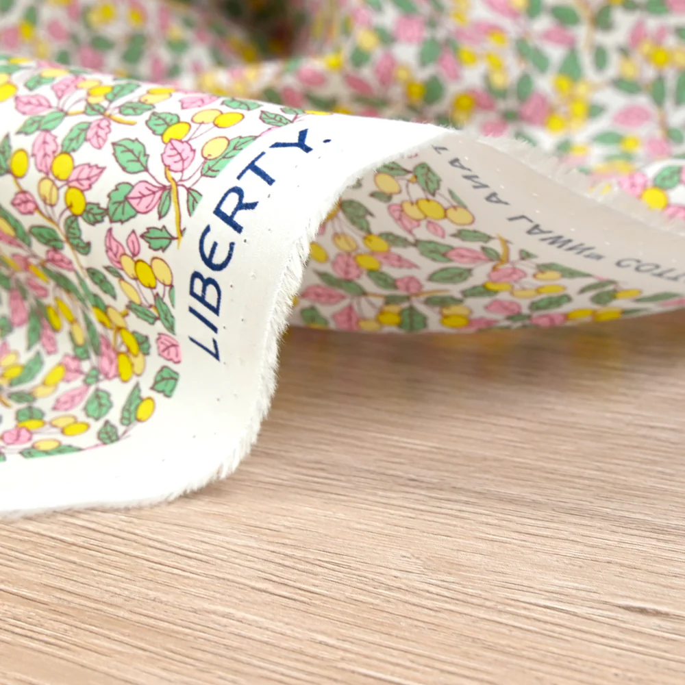 Coton liberty ® 150th Colleen's Orchard jaune au mètre - Image 6