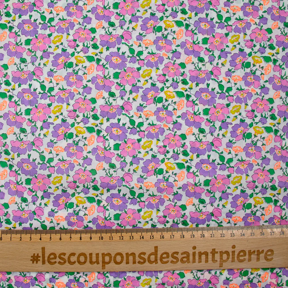 Coton liberty ® 150th Mrs Stoneley violet au mètre - Image 4