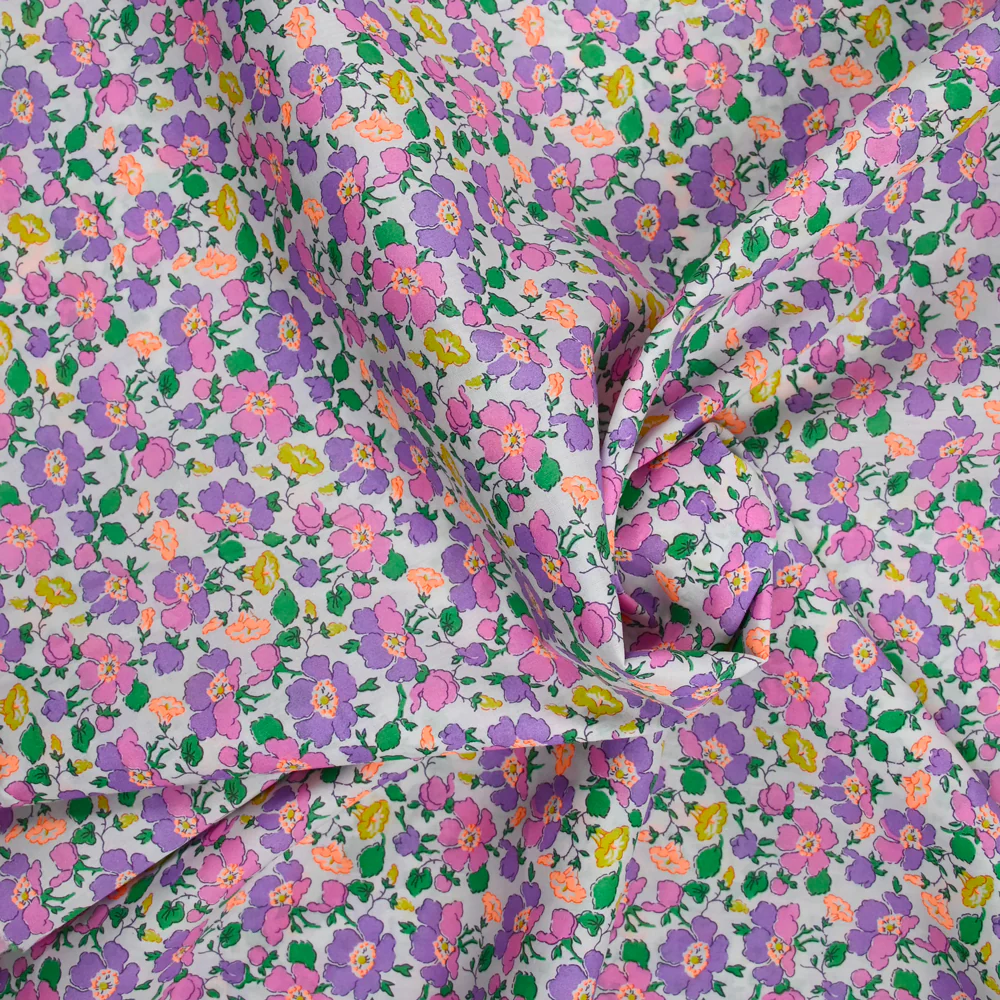 Coton liberty ® 150th Mrs Stoneley violet au mètre - Image 5