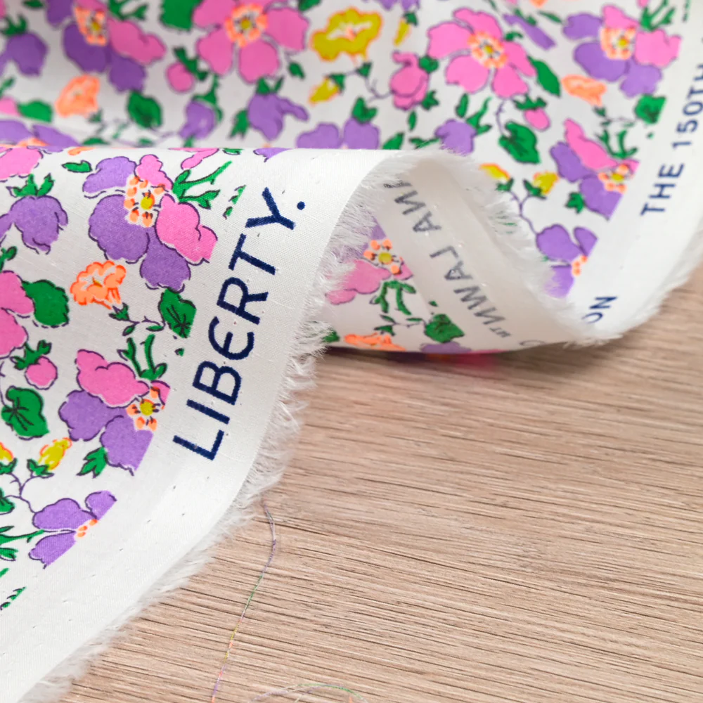 Coton liberty ® 150th Mrs Stoneley violet au mètre - Image 7