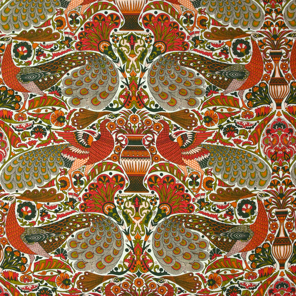 Coton liberty ® 150th Oscars Palace marron au mètre