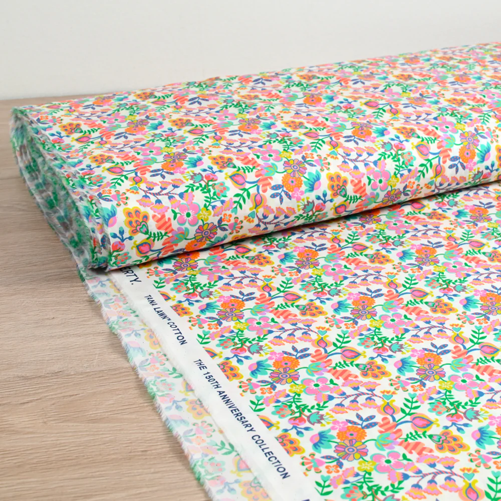Coton liberty ® 150th Phoebe Amelia rose au mètre - Image 2