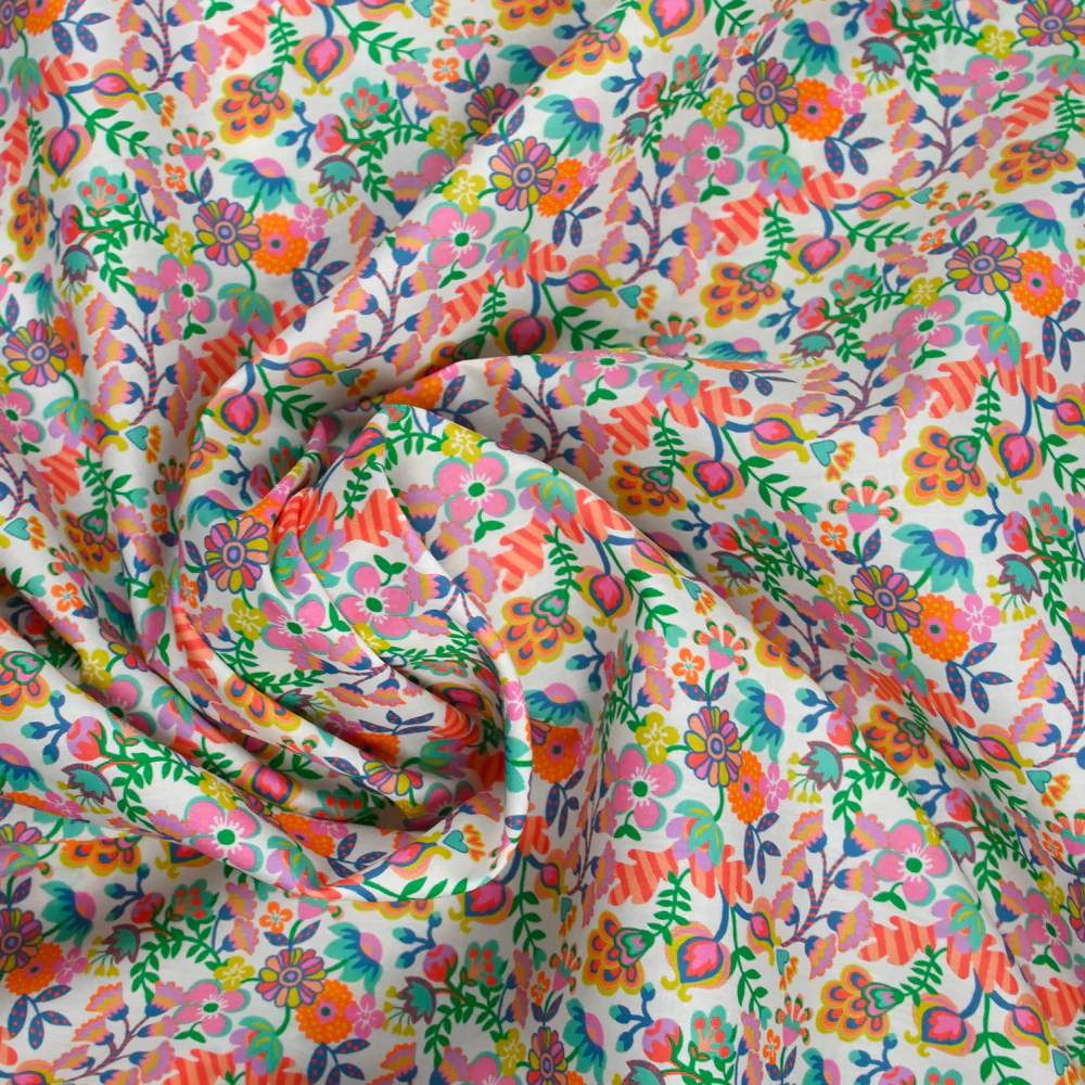 Coton liberty ® 150th Phoebe Amelia rose au mètre - Image 3