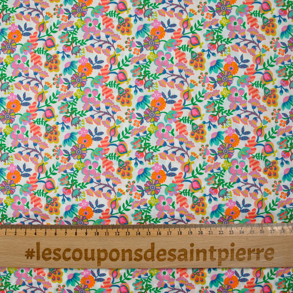 Coton liberty ® 150th Phoebe Amelia rose au mètre - Image 4