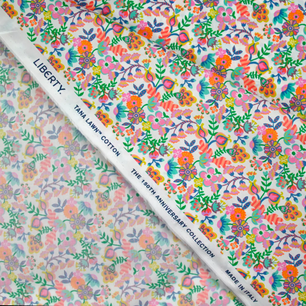 Coton liberty ® 150th Phoebe Amelia rose au mètre - Image 5
