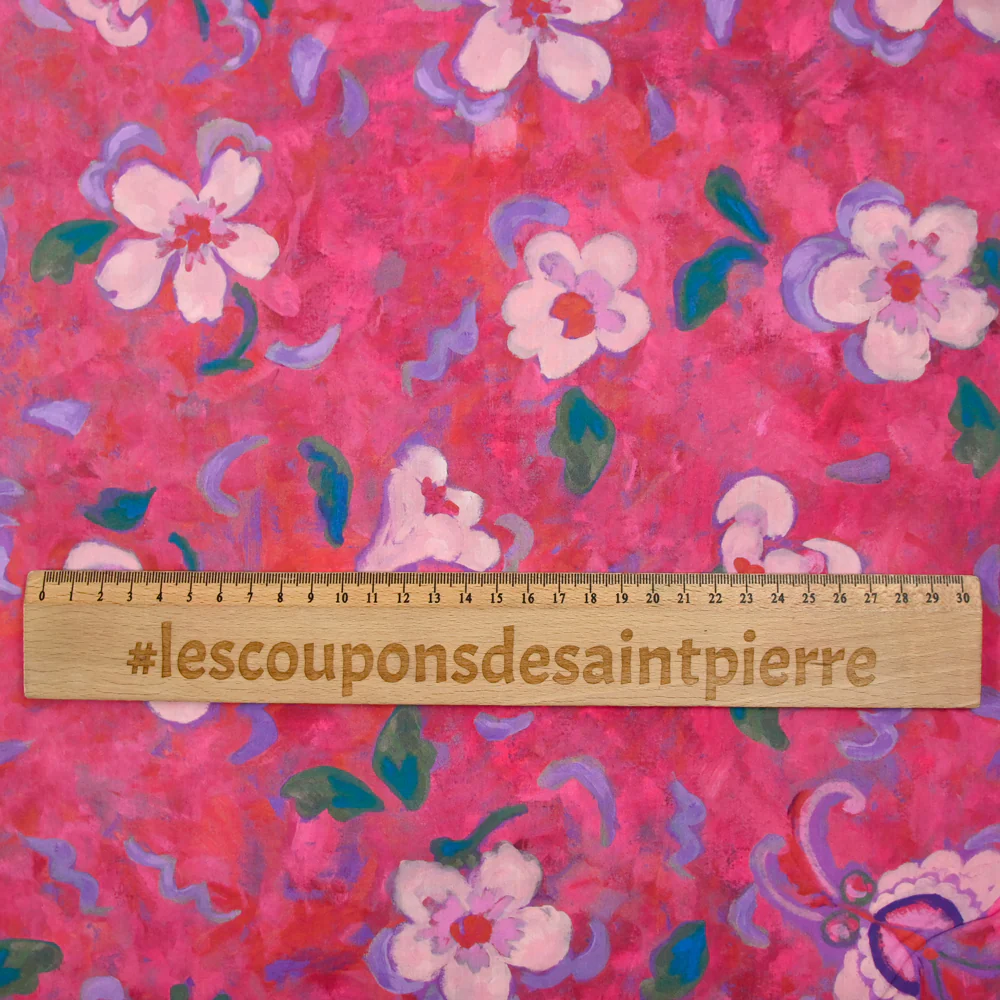 Coton liberty ® Artist Muse fuchsia au mètre - Image 3
