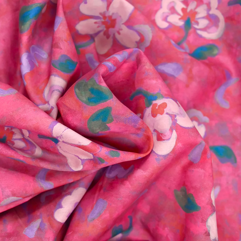 Coton liberty ® Artist Muse fuchsia au mètre - Image 4