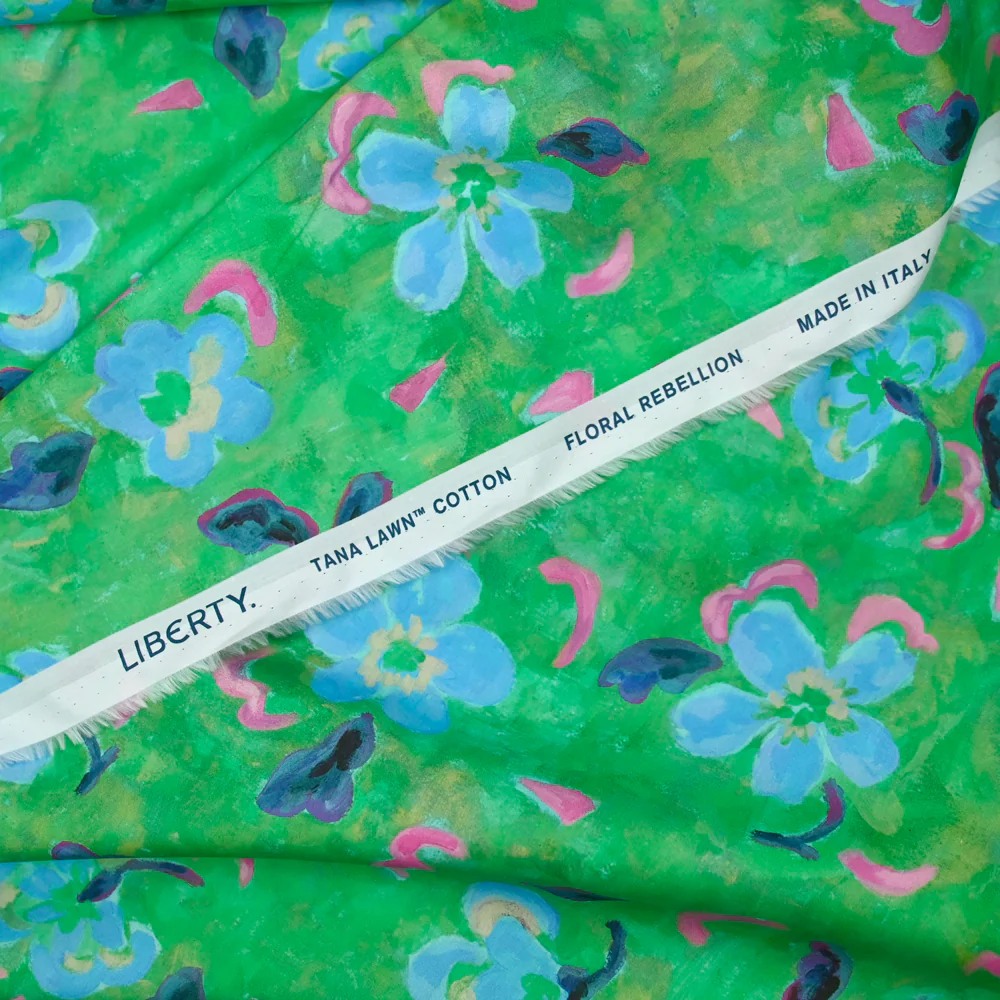 Coton liberty ® Artist Muse vert au mètre - Image 5