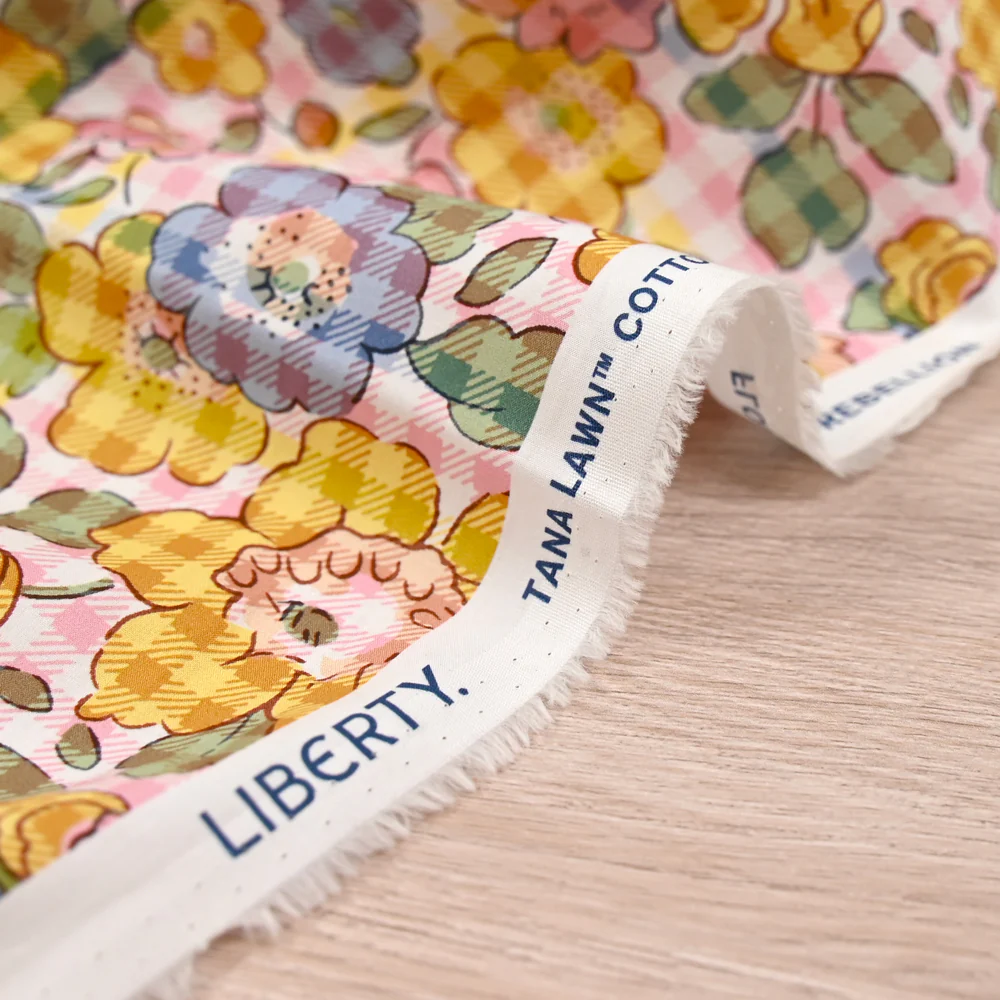 Coton liberty ® Betsy Check vichy rose au mètre - Image 6