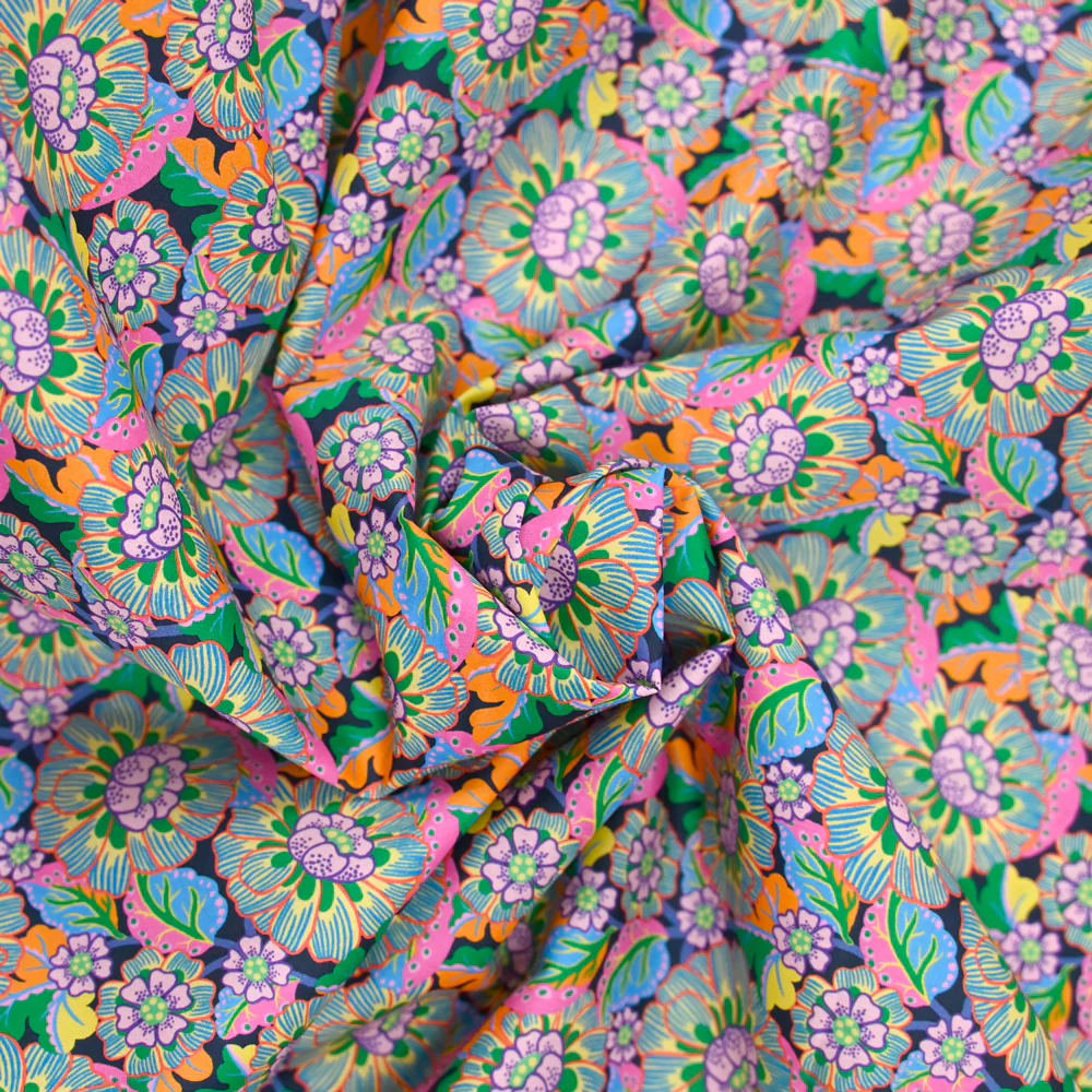 Coton liberty ® Clifford Street vert au mètre - Image 3