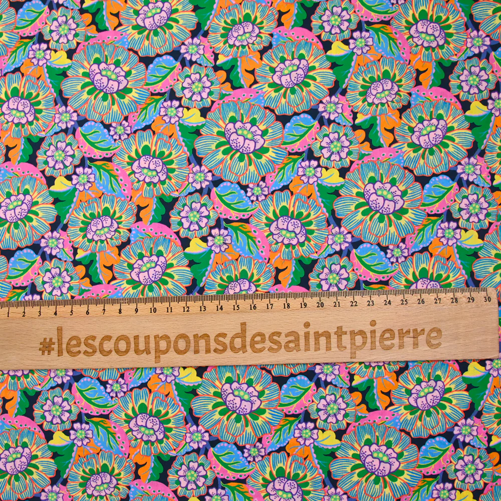 Coton liberty ® Clifford Street vert au mètre - Image 4