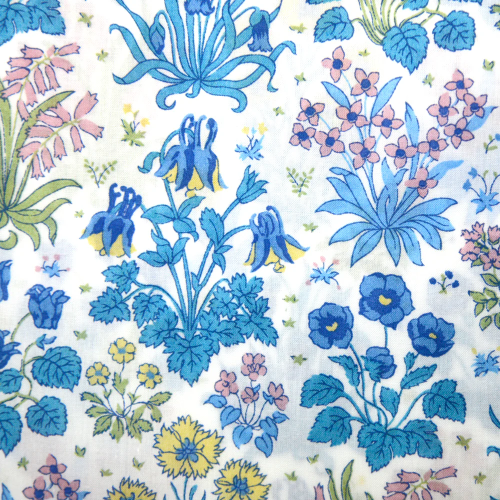 Coton liberty ® Colombe Study bleu au mètre - Image 3
