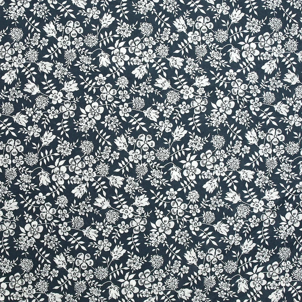 Coton liberty ® Edenham bleu nuit au mètre