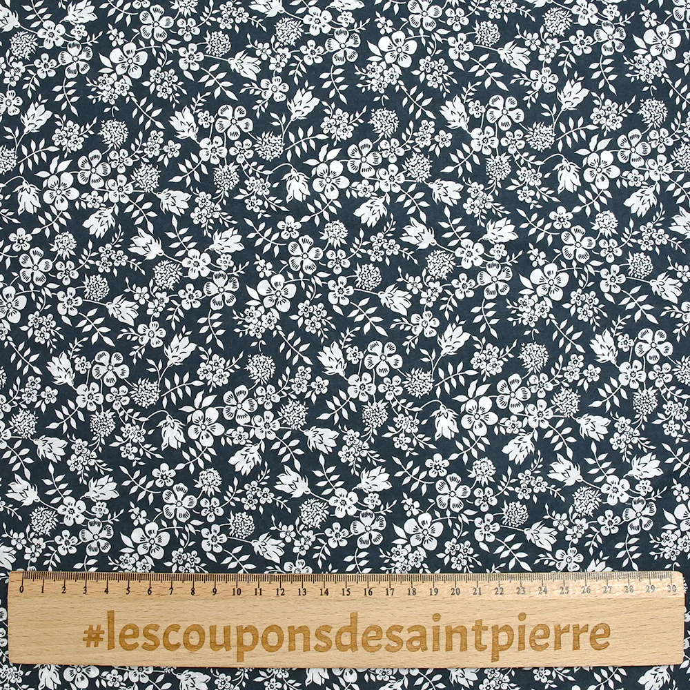 Coton liberty ® Edenham bleu nuit au mètre - Image 4