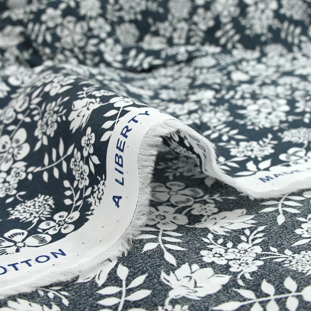 Coton liberty ® Edenham bleu nuit au mètre - Image 8
