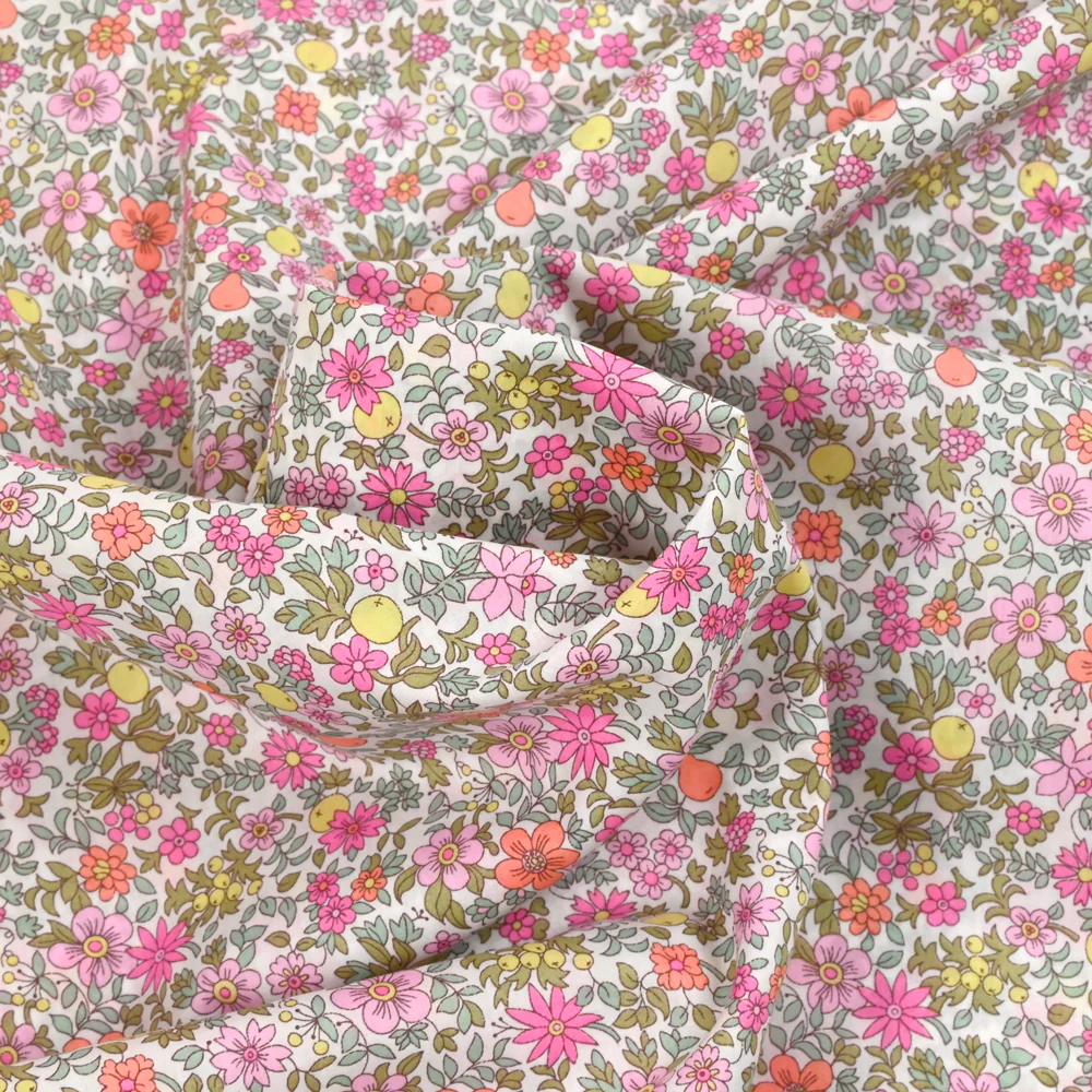 Coton Liberty ® Fruit Punch rose au mètre - Image 4