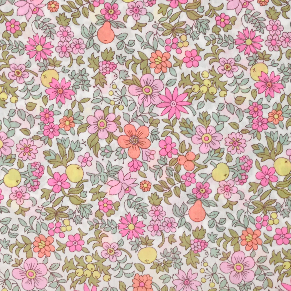 Coton Liberty ® Fruit Punch rose au mètre - Image 6
