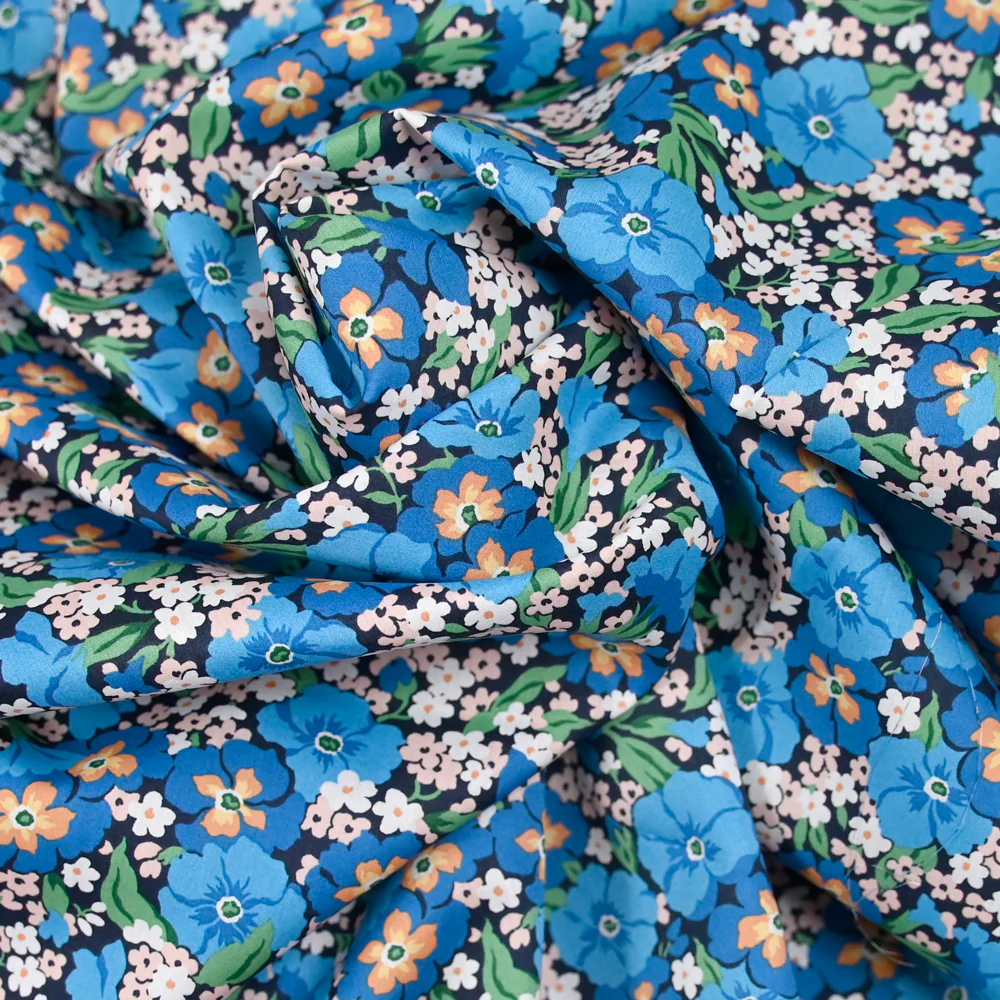 Coton liberty ® Gabriella Gisou bleu au mètre - Image 3
