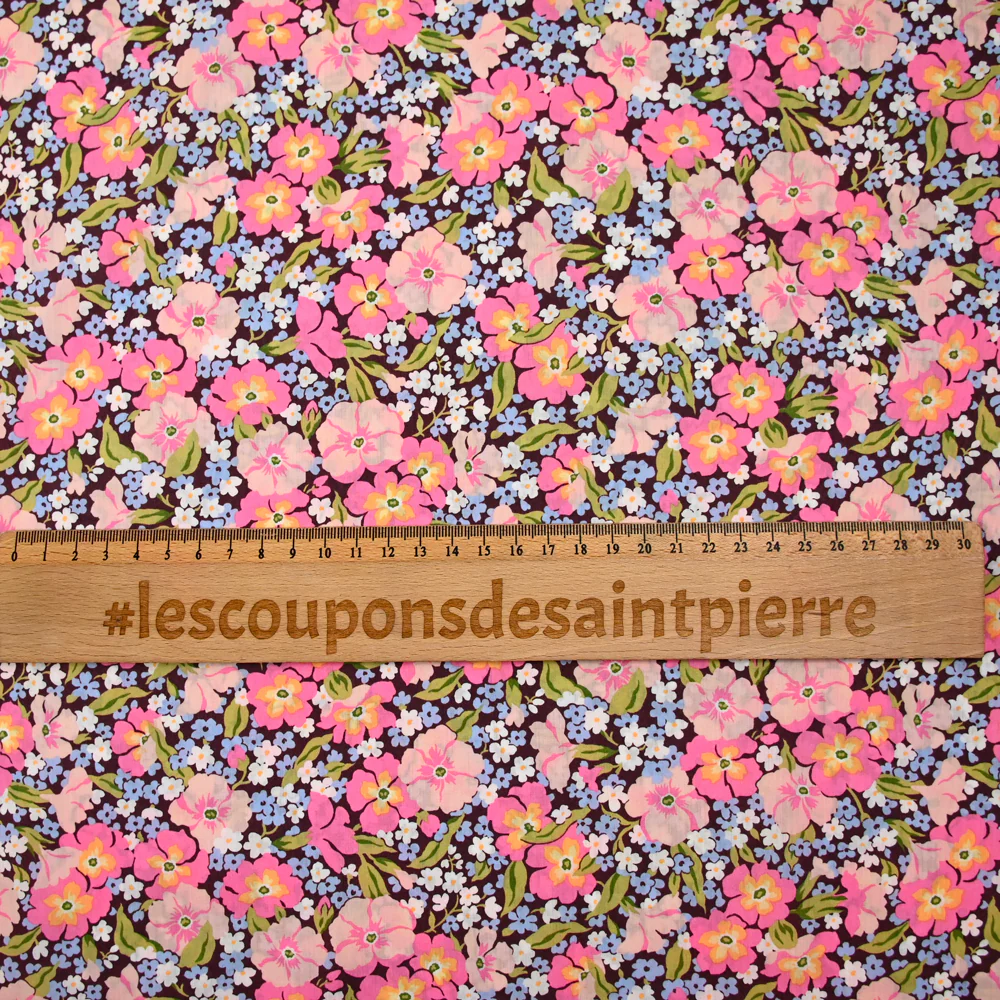 Coton liberty ® Gabriella Gisou rose au mètre - Image 4