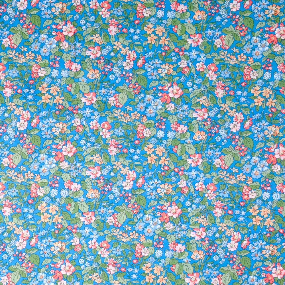 Coton Liberty ® Hedgerow bleu au mètre