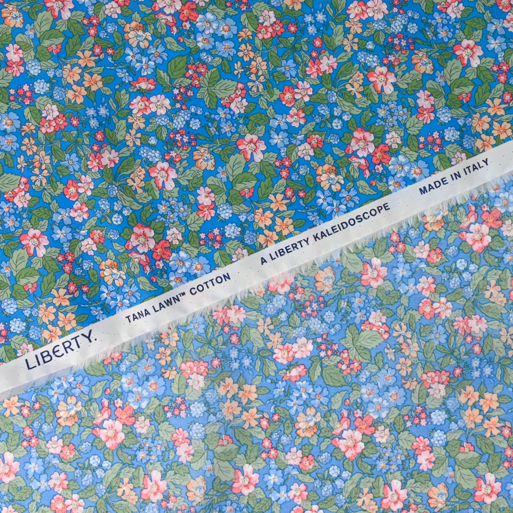 Coton Liberty ® Hedgerow bleu au mètre - Image 3