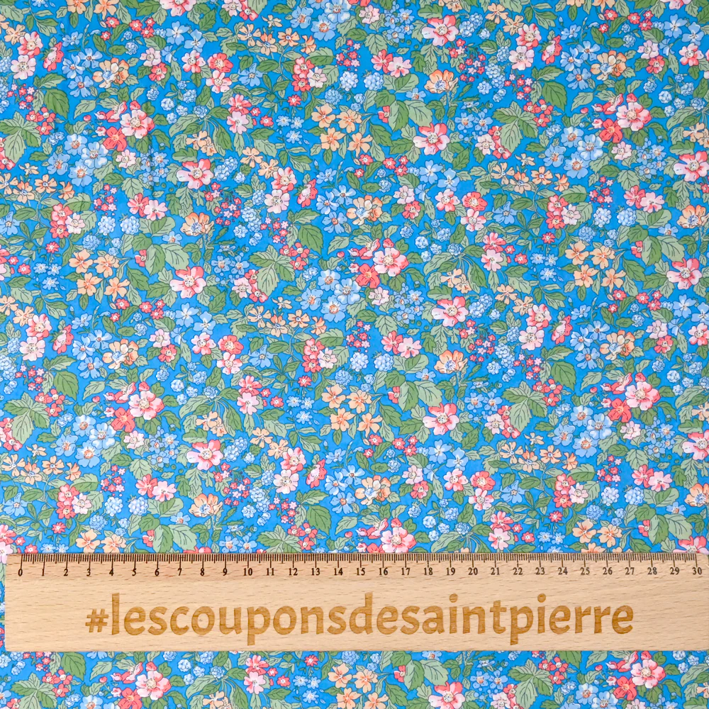 Coton Liberty ® Hedgerow bleu au mètre - Image 4