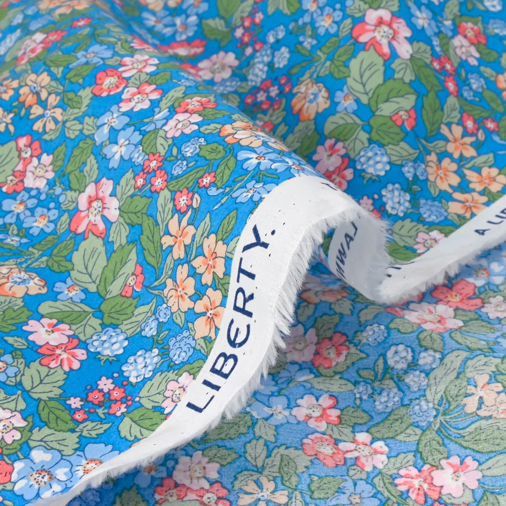 Coton Liberty ® Hedgerow bleu au mètre - Image 5