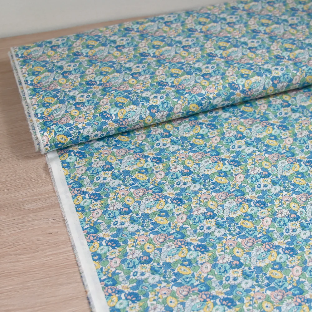 Coton liberty ® Leontyne Dream bleu au mètre - Image 2
