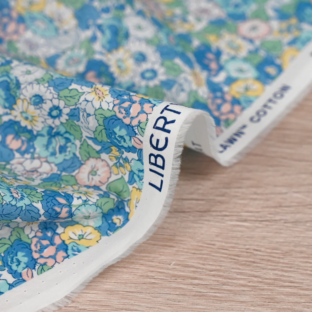 Coton liberty ® Leontyne Dream bleu au mètre - Image 6