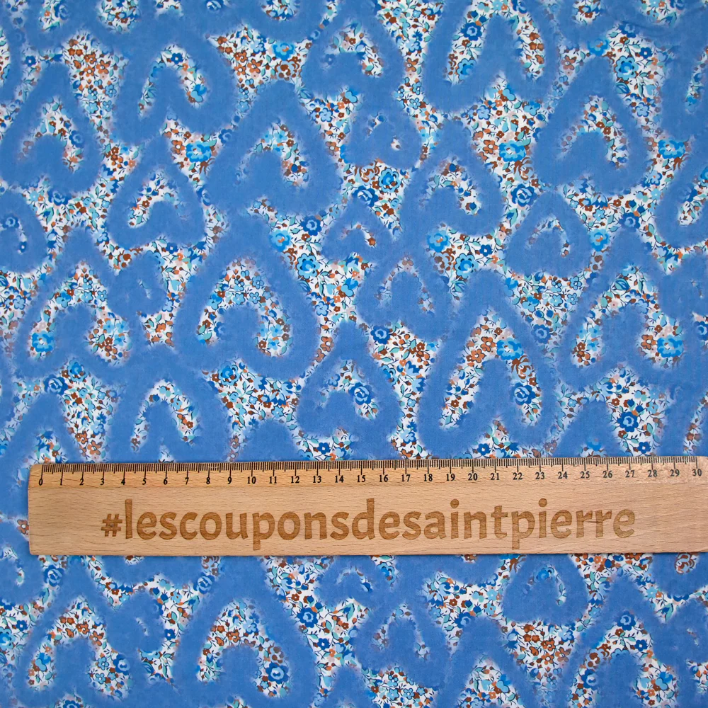 Coton liberty ® Leontyne Love Emma and Georgina bleu au mètre - Image 4