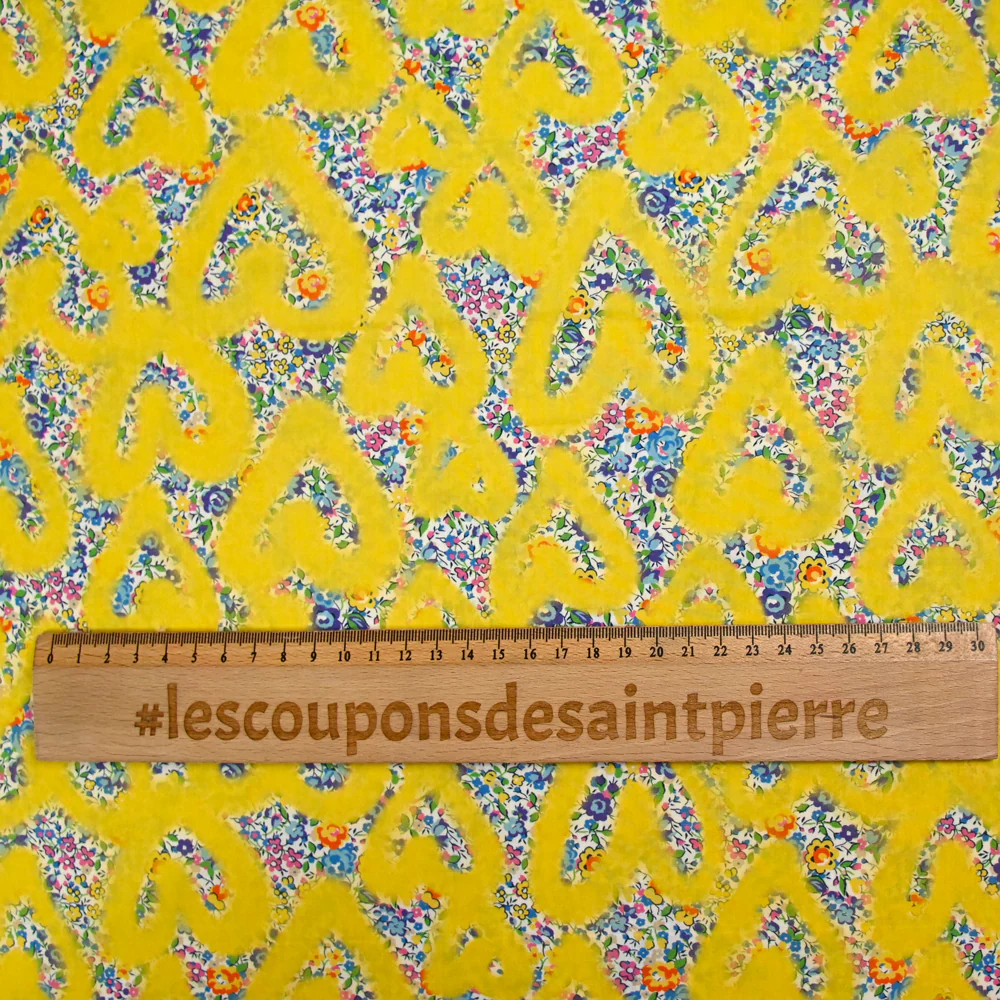 Coton liberty ® Leontyne Love Emma and Georgina jaune au mètre - Image 4
