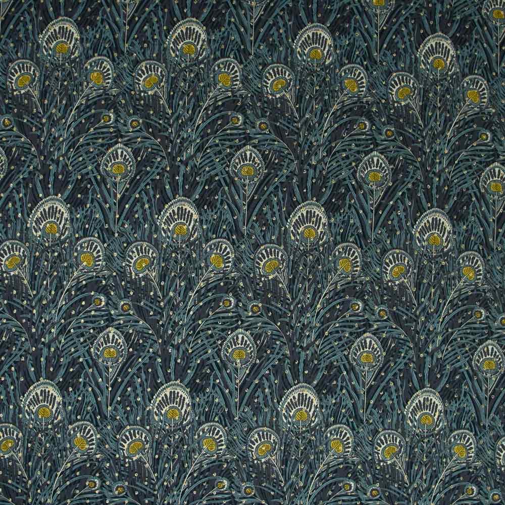 Coton liberty ® Métal Queen bleu au mètre
