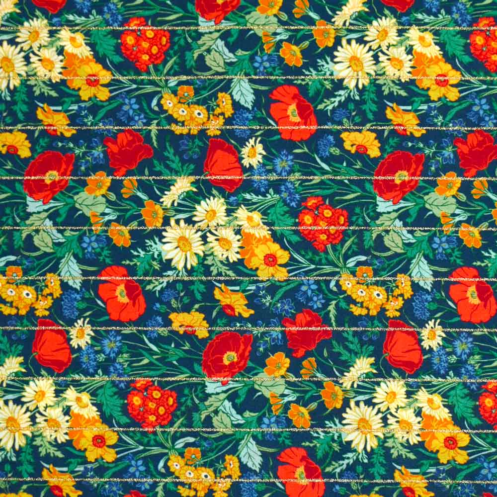 Coton liberty ® Métal rayé Florence moutarde au mètre - Image 5