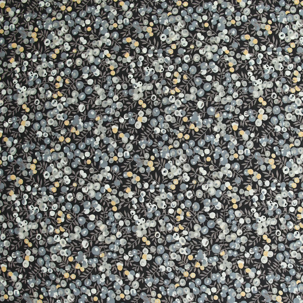 Coton liberty ® Métal Wiltshire gris au mètre
