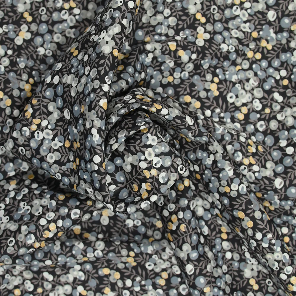 Coton liberty ® Métal Wiltshire gris au mètre - Image 3