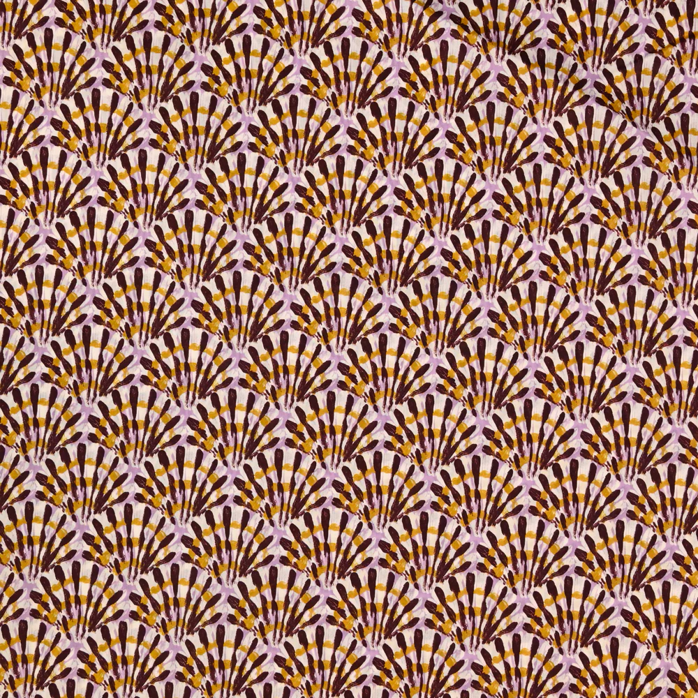 Coton liberty ® Triton parme au mètre