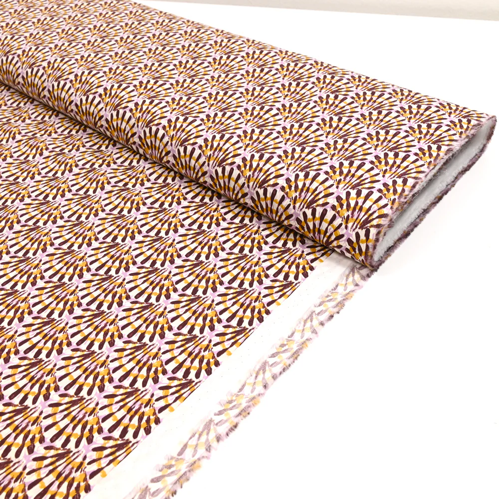 Coton liberty ® Triton parme au mètre - Image 2