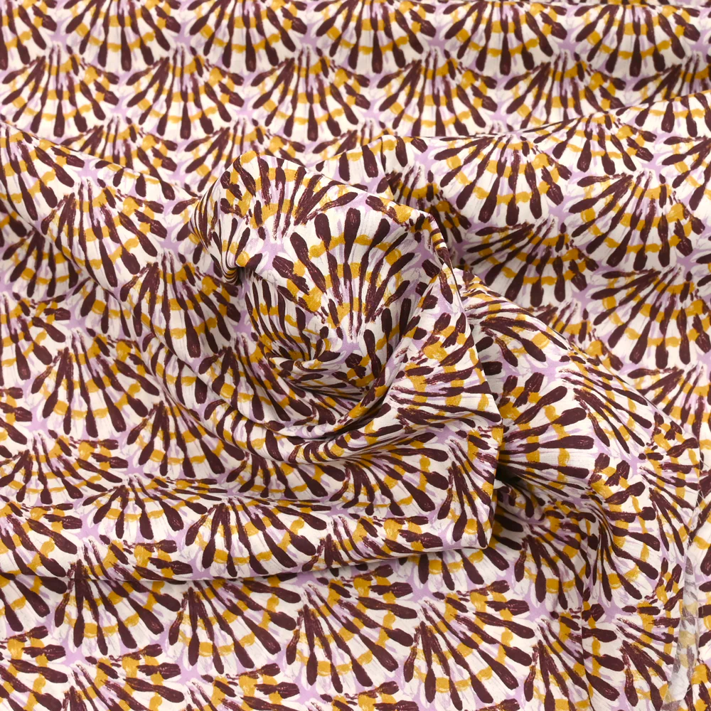 Coton liberty ® Triton parme au mètre - Image 3
