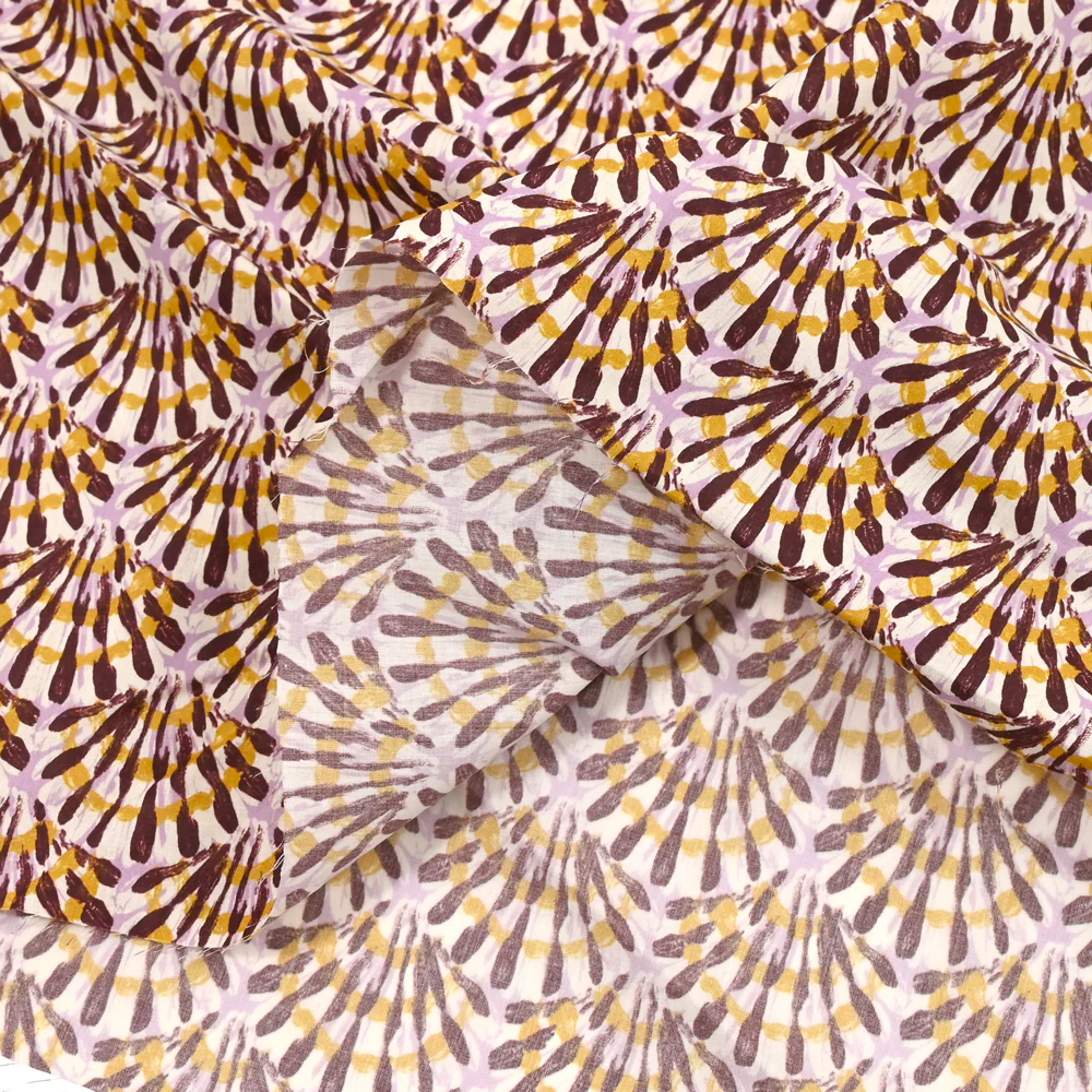 Coton liberty ® Triton parme au mètre - Image 4
